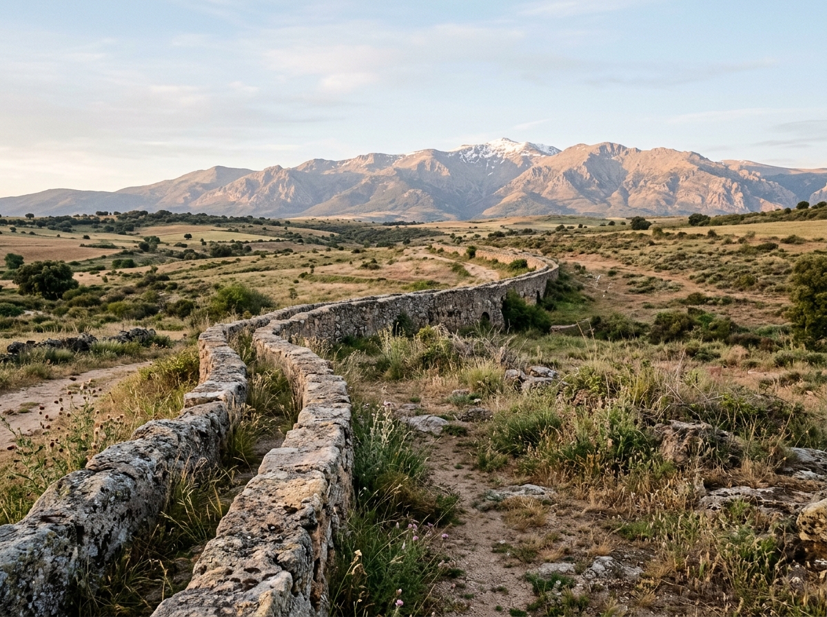 Tramo rural del canal del acueducto de Segovia