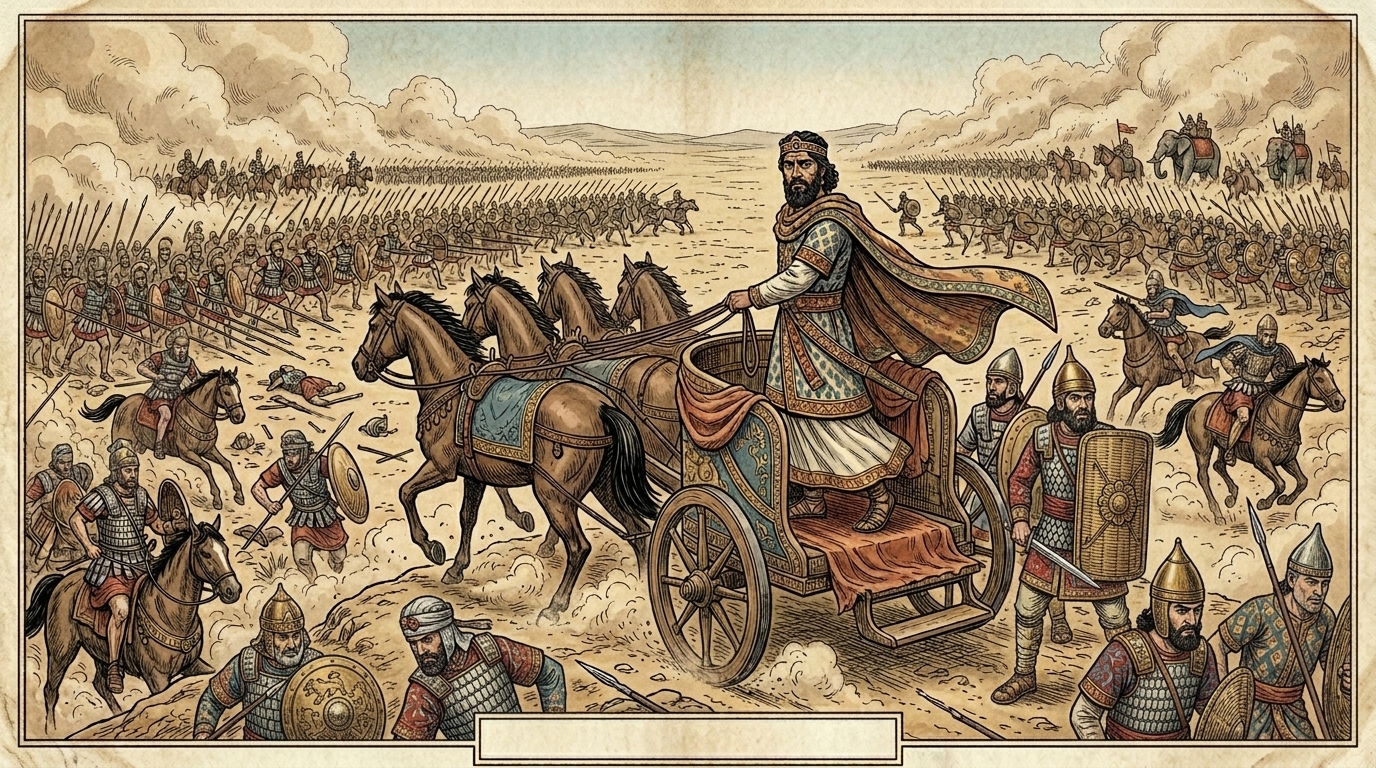 Darío III después de la batalla