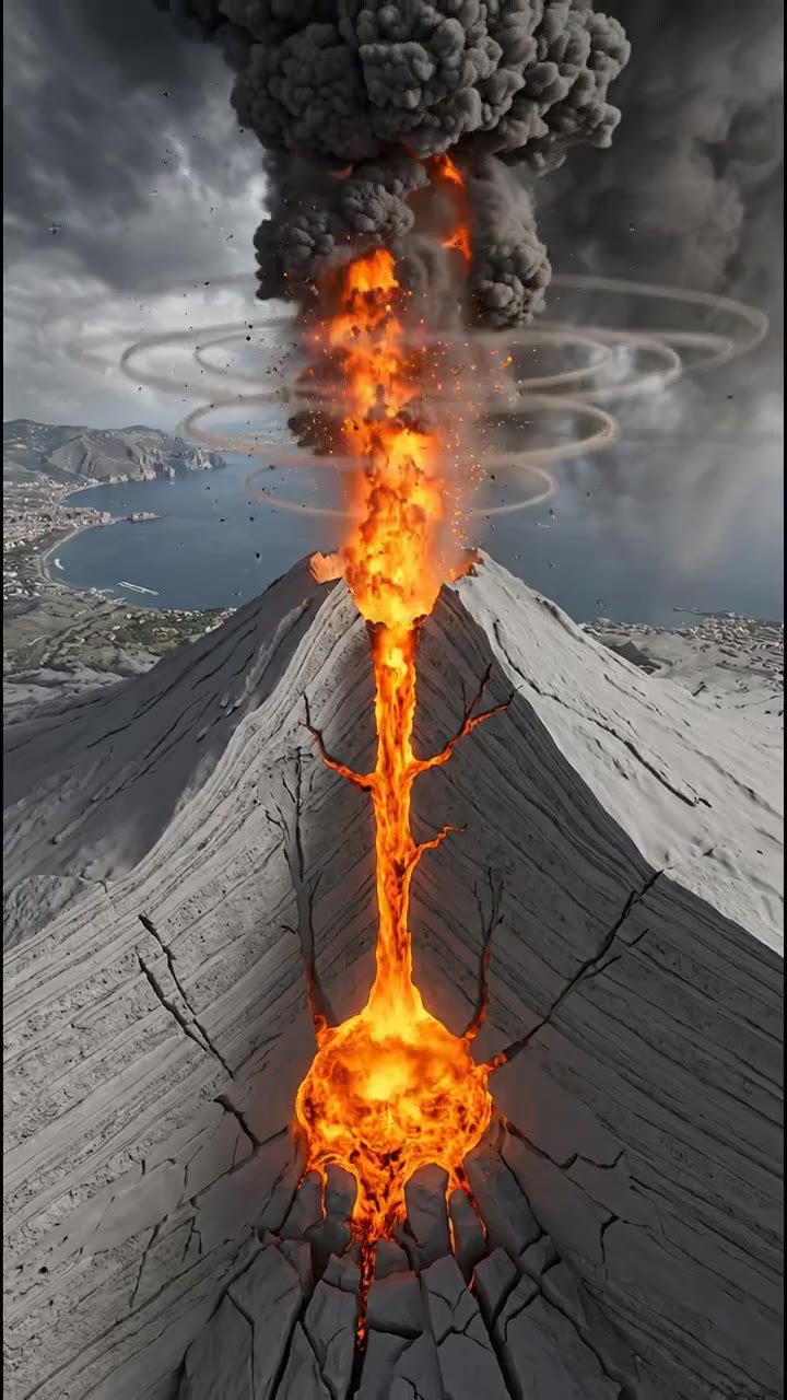 Columna eruptiva del Vesubio